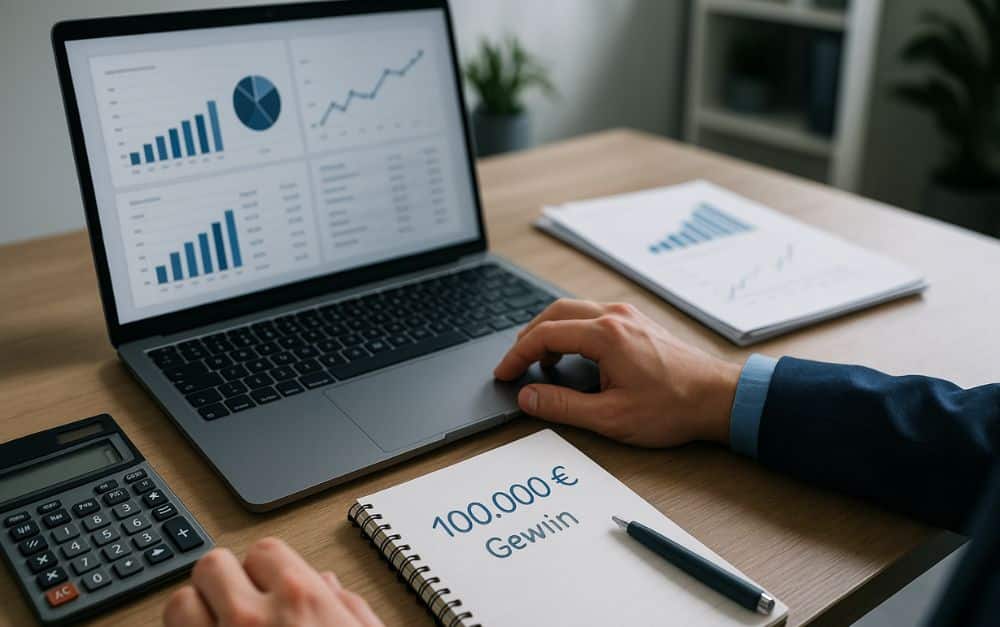 100.000 Euro Gewinn – Steuerbelastung in DE
