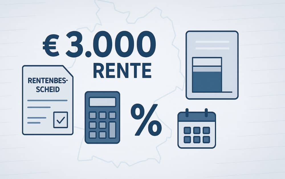 3.000 Euro Rente – Steuerlast einfach berechnen