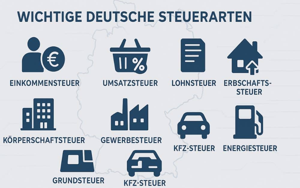 Übersicht: Welche Steuern gibt es in Deutschland