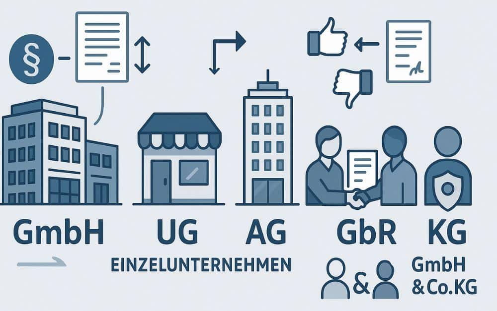 Die wichtigsten Unternehmensformen erklärt